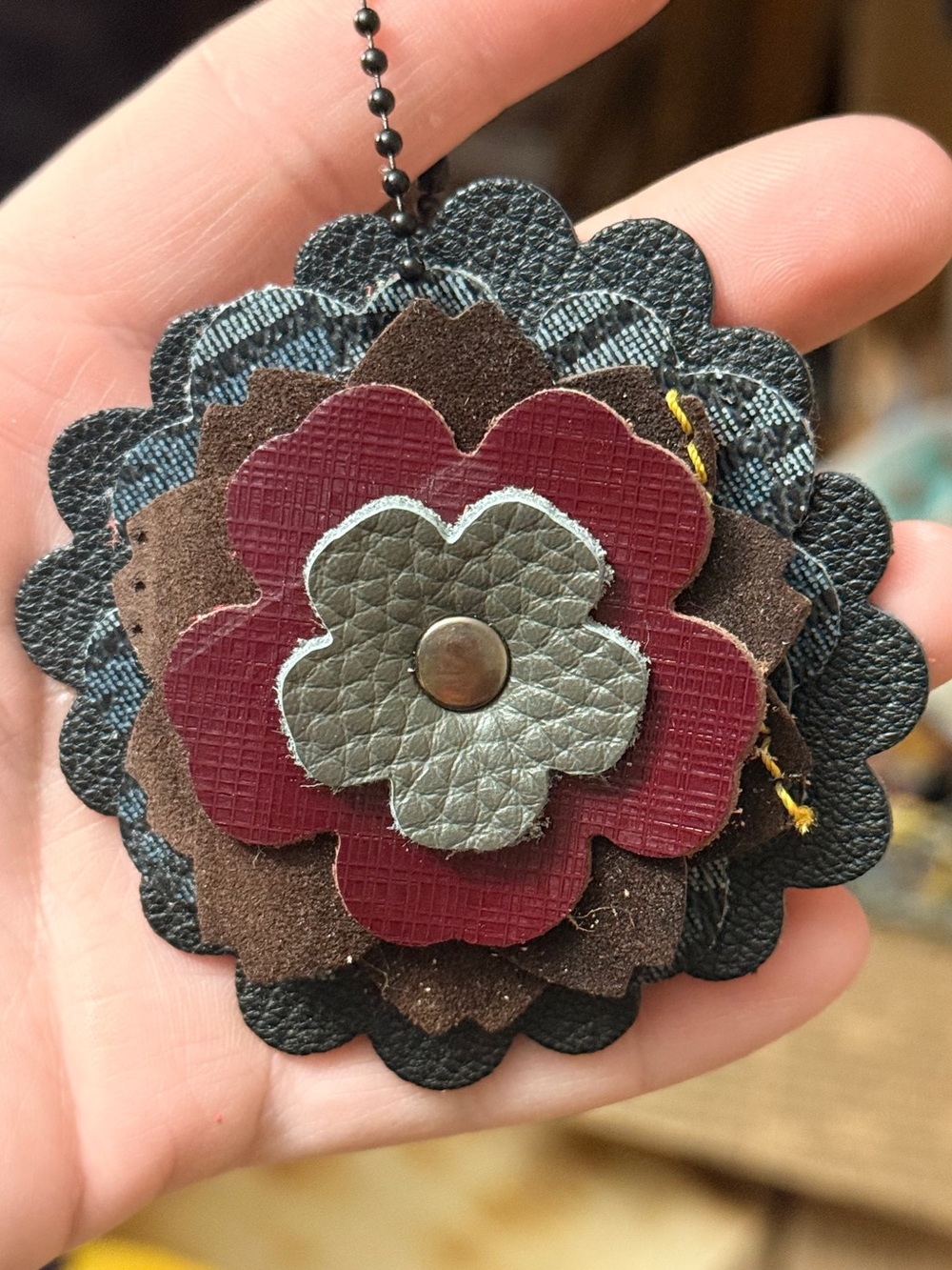 Handmade Floral Bag Charm